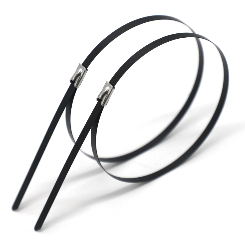 Black Stainless Steel Zip Ties