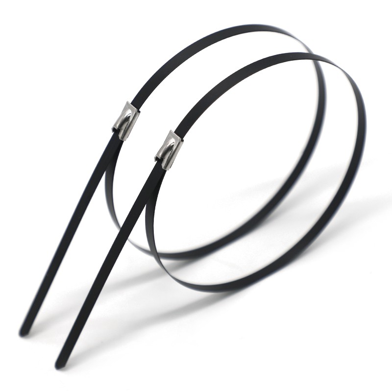 Black Stainless Steel Zip Ties